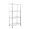 Mind Reader Adjustable 4-Tier Metal Storage Rack with Wheels